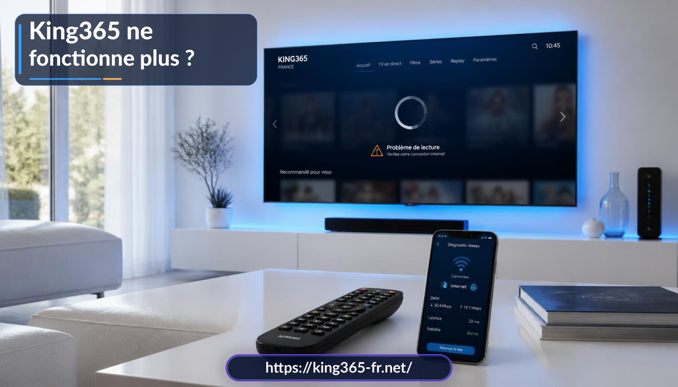 Dépannage King365 : diagnostic des problèmes de connexion et de lecture
