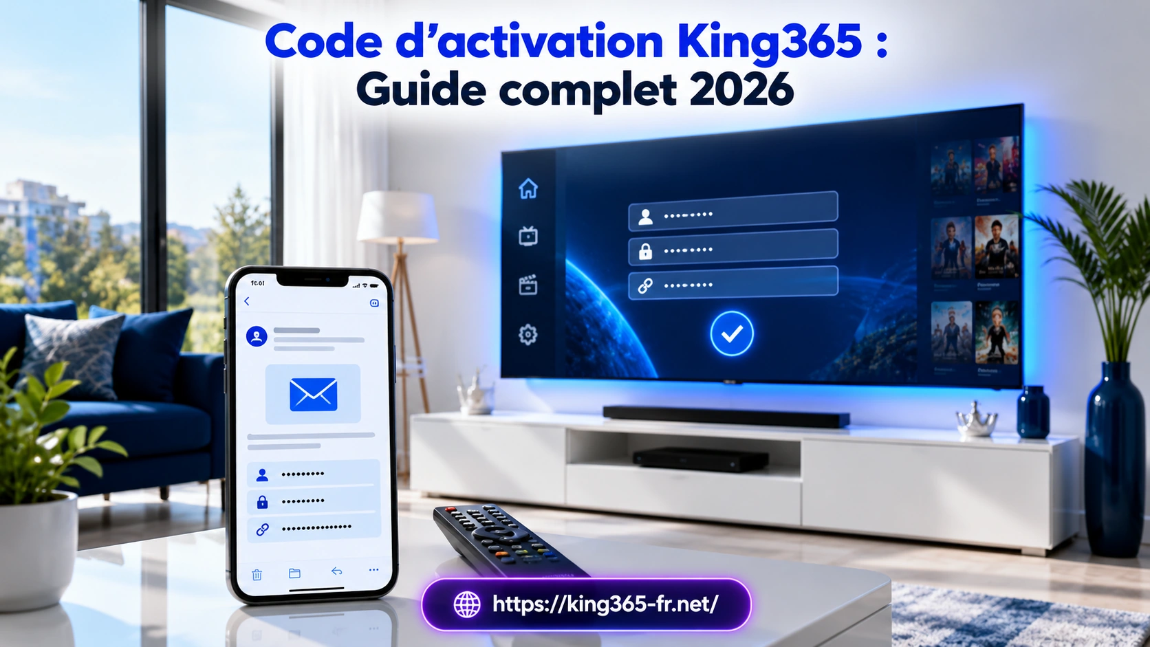 Code d’activation King365 : réception et configuration des accès